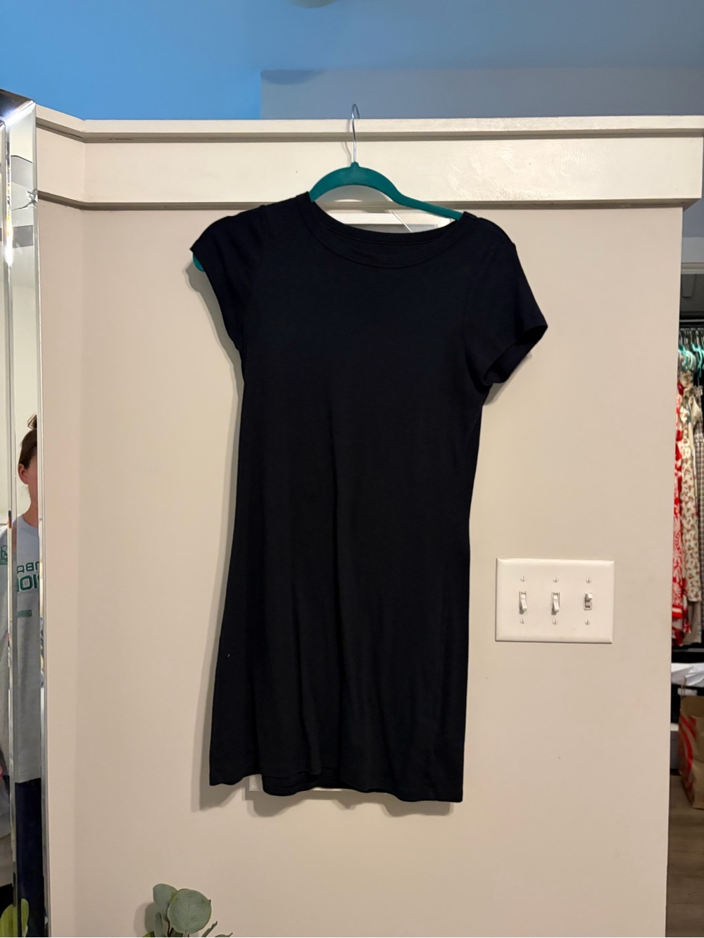 American Eagle Outfitters Black Short Sleeve Tee Dress